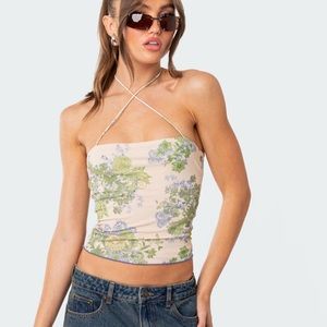 Edikted halter crop top size small